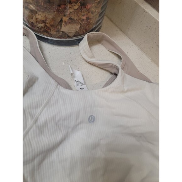 Lululemon Align Ribbed Tank Top Shine Bone Radiate Sleeveless Womens Sz 2 - Picture 3 of 5